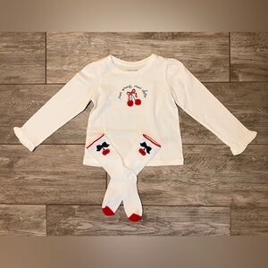 Janie and Jack White and Red Kids Matching Set